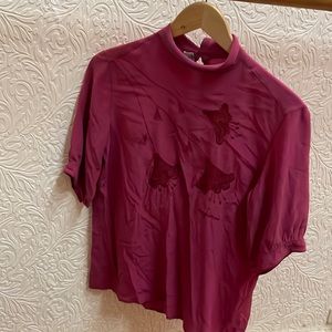 Pink vintage style top.